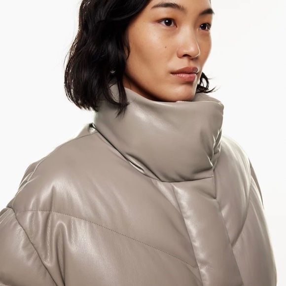 Aritzia Wilfred The Cloud Puff (s) Vegan Leather Puffer - Picture 9 of 11